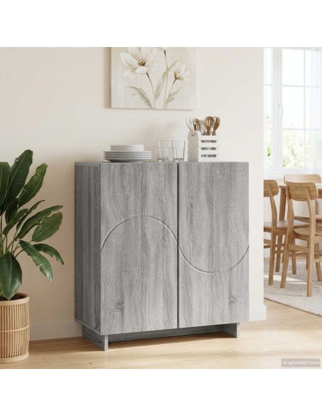 Credenza Sonoma grigio 67 x 34,5 x 75 cm Legno ingegnerizzato
