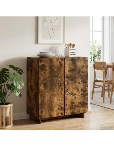 Credenza Rovere Fumo 67 x 34,5 x 75 cm Legno ingegnerizzato
