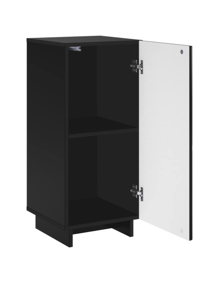 Credenza Nero 33,5 x 34,5 x 75 cm Legno ingegnerizzato