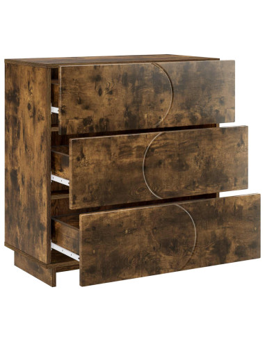 Credenza Rovere Fumo 70 x 38 x 75 cm Legno ingegnerizzato