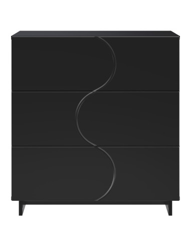 Credenza Nero 70 x 38 x 75 cm Legno ingegnerizzato