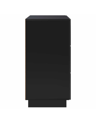 Credenza Nero 70 x 38 x 75 cm Legno ingegnerizzato