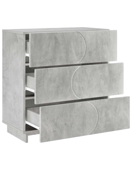 Credenza Grigio Cemento 70 x 38 x 75 cm Legno ingegnerizzato
