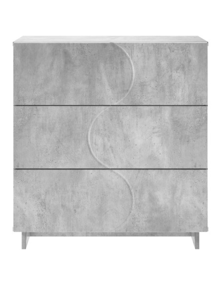 Credenza Grigio Cemento 70 x 38 x 75 cm Legno ingegnerizzato