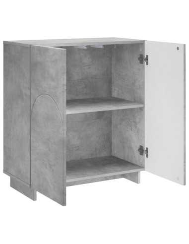 Credenza Grigio Cemento 67 x 34,5 x 75 cm Legno ingegnerizzato