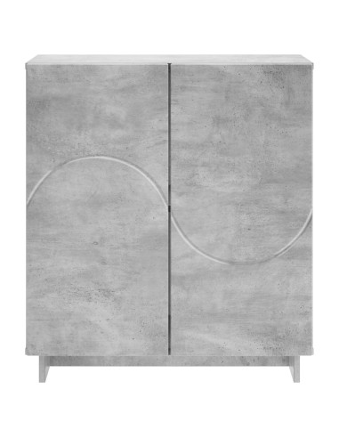 Credenza Grigio Cemento 67 x 34,5 x 75 cm Legno ingegnerizzato