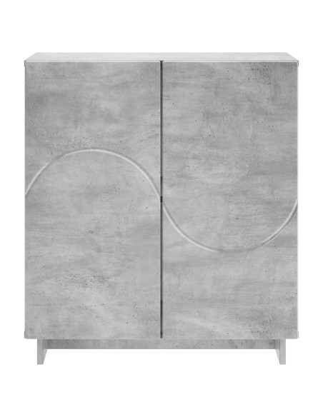 Credenza Grigio Cemento 67 x 34,5 x 75 cm Legno ingegnerizzato