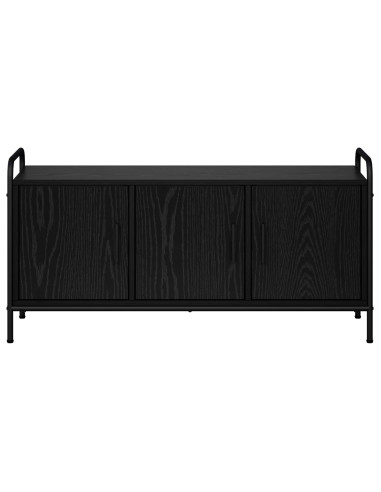 Mobile TV 79,5 x 33 x 50 cm Rovere Nero Legno ingegnerizzato