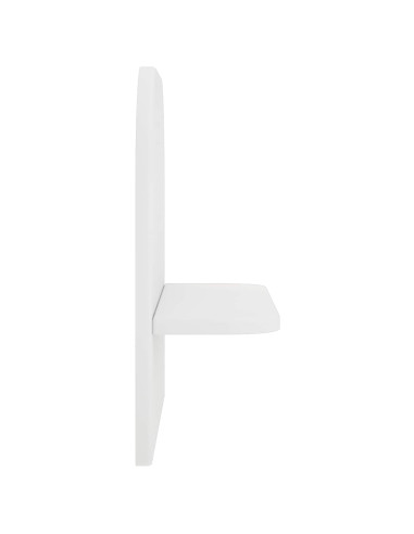 Scaffale da parete 2 pz Bianco 41 x 13.5 x 37.5 cm