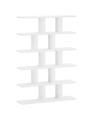 Scaffale da parete Bianco 70 x 17 x 101 cm Legno multistrato