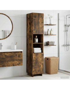 Mobile da bagno Rovere Fumo 36.5 x 38 x 180 cm