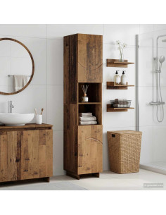 Mobile da bagno Legno antico 36.5 x 38 x 180 cm