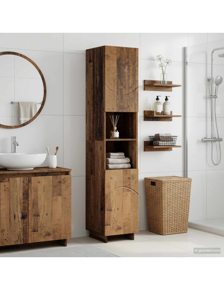 Mobile da bagno Legno antico 36.5 x 38 x 180 cm
