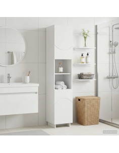 Mobile da bagno Bianco Lucido 36.5 x 38 x 180 cm