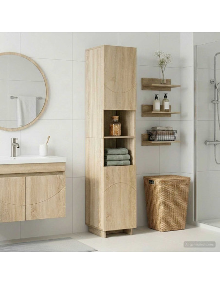 Mobile da bagno Rovere Sonoma 36.5 x 38 x 180 cm