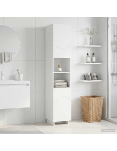 Mobile da bagno Bianco 36.5 x 38 x 180 cm Legno ingegnerizzato