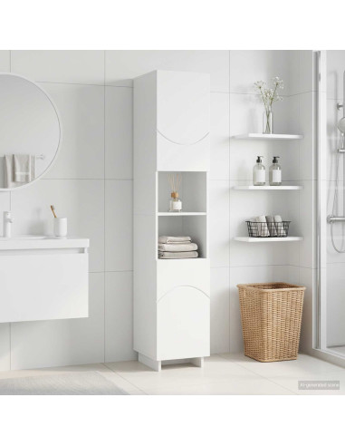 Mobile da bagno Bianco 36.5 x 38 x 180 cm Legno ingegnerizzato