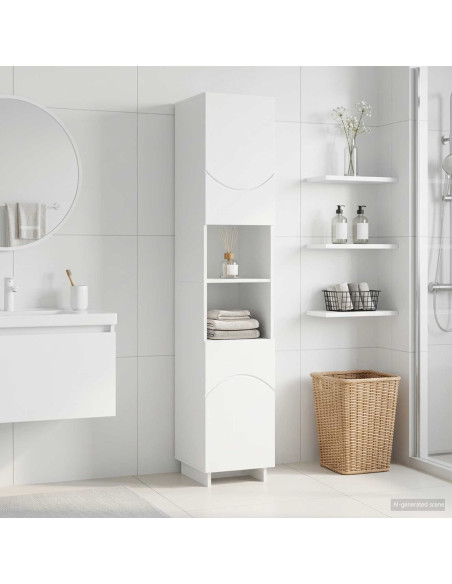 Mobile da bagno Bianco 36.5 x 38 x 180 cm Legno ingegnerizzato