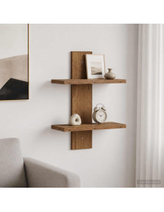 Scaffale da parete Legno antico 30 x 13.5 x 43 cm