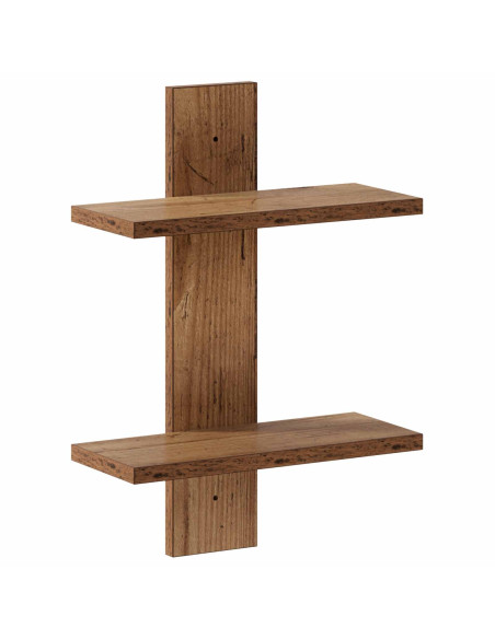 Scaffale da parete Legno antico 30 x 13.5 x 43 cm