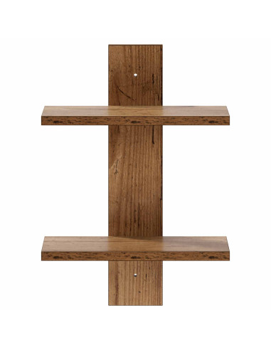 Scaffale da parete Legno antico 30 x 13.5 x 43 cm