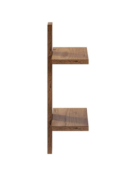 Scaffale da parete Legno antico 30 x 13.5 x 43 cm