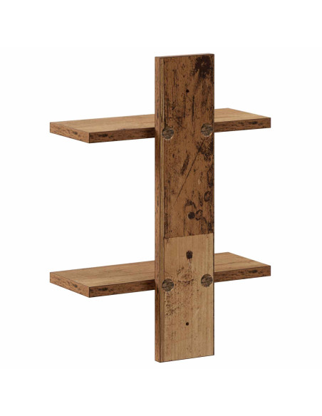 Scaffale da parete Legno antico 30 x 13.5 x 43 cm