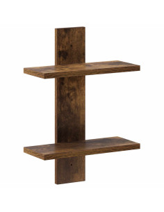 Scaffale da parete Rovere Fumo 30 x 13.5 x 43 cm 2