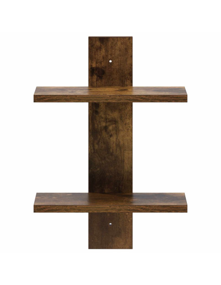Scaffale da parete Rovere Fumo 30 x 13.5 x 43 cm