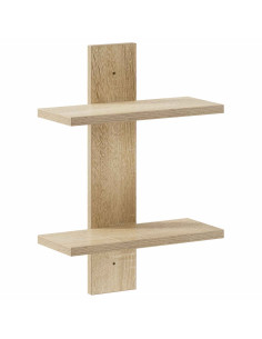 Scaffale da parete Rovere Sonoma 30 x 13.5 x 43 cm 2