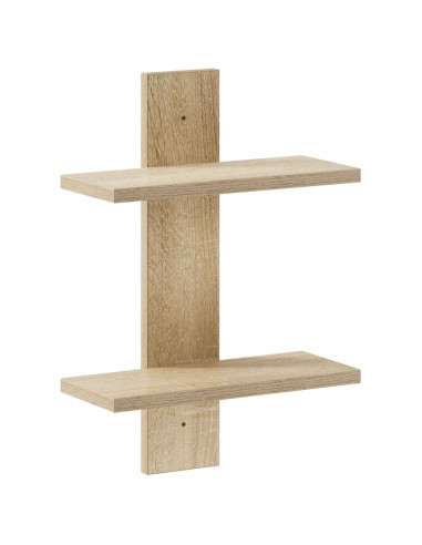Scaffale da parete Rovere Sonoma 30 x 13.5 x 43 cm