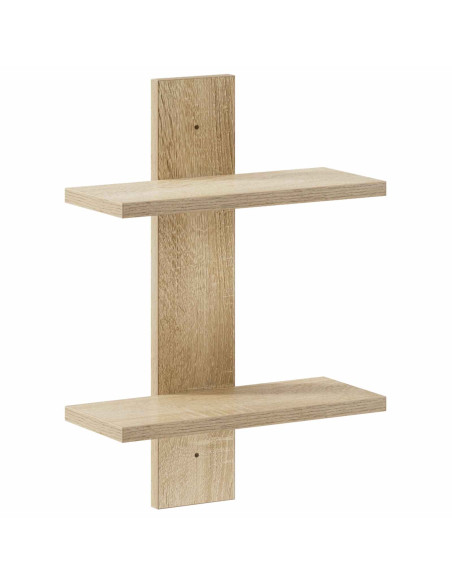 Scaffale da parete Rovere Sonoma 30 x 13.5 x 43 cm