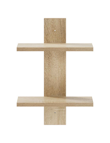 Scaffale da parete Rovere Sonoma 30 x 13.5 x 43 cm