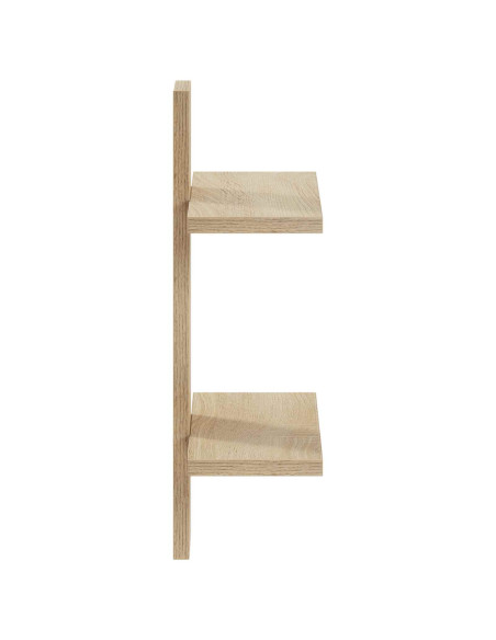 Scaffale da parete Rovere Sonoma 30 x 13.5 x 43 cm