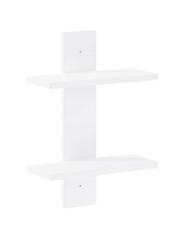 Scaffale da parete Bianco 30 x 13.5 x 43 cm