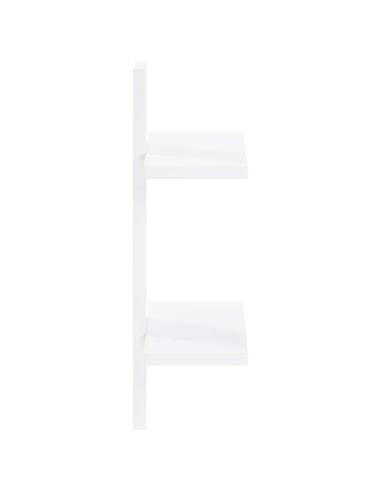 Scaffale da parete Bianco 30 x 13.5 x 43 cm