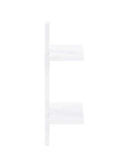 Scaffale da parete Bianco 30 x 13.5 x 43 cm