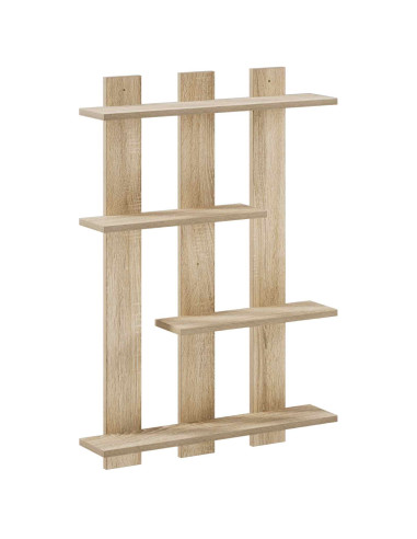 Scaffale da parete Rovere Sonoma 61 x 13,5 x 88 cm