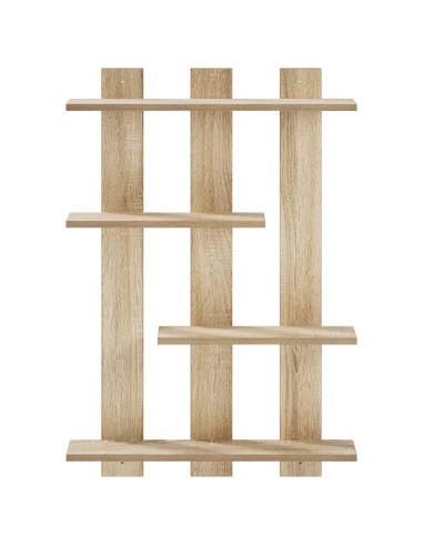 Scaffale da parete Rovere Sonoma 61 x 13,5 x 88 cm