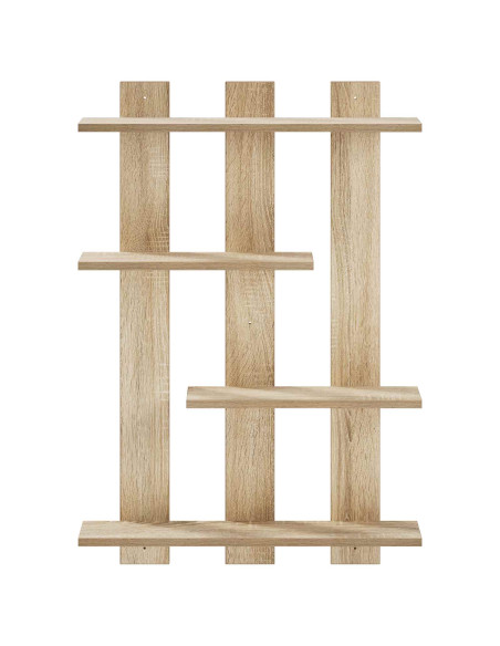Scaffale da parete Rovere Sonoma 61 x 13,5 x 88 cm