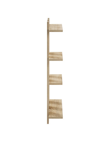 Scaffale da parete Rovere Sonoma 61 x 13,5 x 88 cm