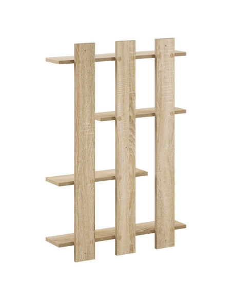 Scaffale da parete Rovere Sonoma 61 x 13,5 x 88 cm