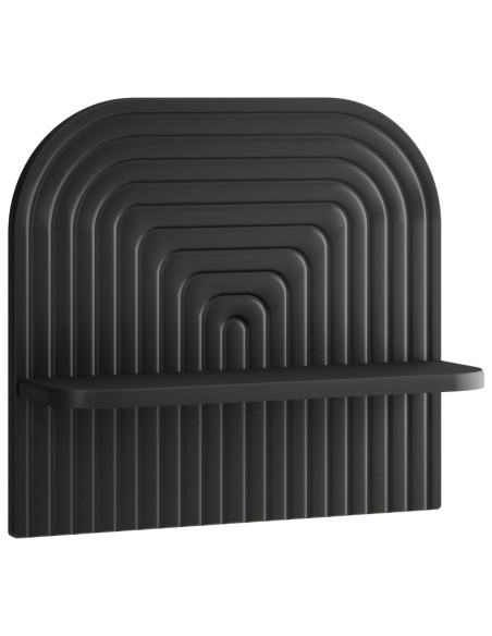 Scaffale da parete 2 pz Nero 41 x 13,5 x 37,5 cm
