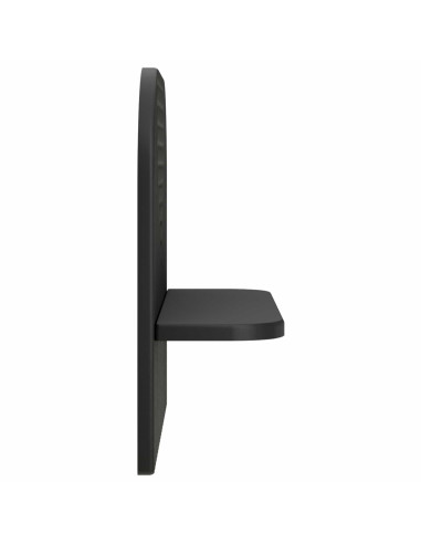 Scaffale da parete 2 pz Nero 41 x 13,5 x 37,5 cm