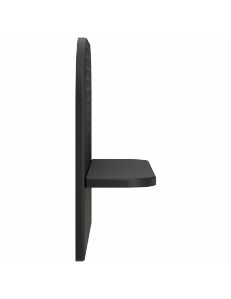 Scaffale da parete 2 pz Nero 41 x 13,5 x 37,5 cm