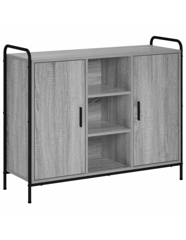 Credenza Sonoma grigio 97 x 33 x 81 cm Legno ingegnerizzato