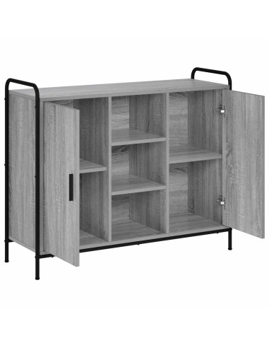 Credenza Sonoma grigio 97 x 33 x 81 cm Legno ingegnerizzato