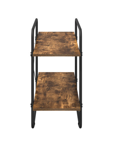 Libreria 2 livelli 100 x 35 x 70 cm PB Rovere Fumo
