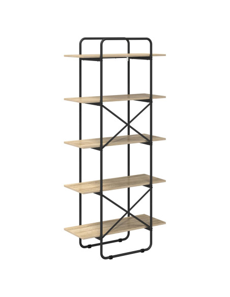 Libreria 5 livelli 80 x 35 x 175,5 cm PB Rovere Sonoma