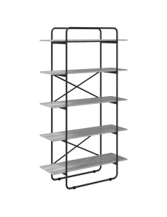 Libreria 5 livelli 100 x 35 x 175,5 cm PB Sonoma grigio 2